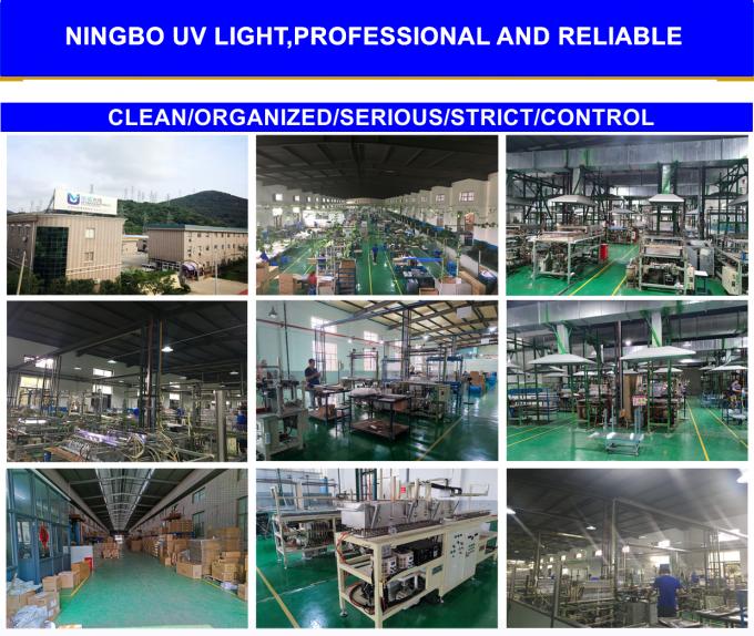 Luz UV y electricidad Co., cadena de producción de la fábrica del Ltd. 2 de Ningbo