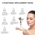 USB Rechargeable 6 Suction Heads 63kPa Electric Blackhead Extractor Pore Cleaner