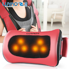 Red Portable Electric Massage Pillow Customized Shiatsu And Kneading Massage Pillow supplier