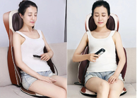 Office And Home Shiatsu Massage Cushion With Heat Shiatsu And Tapping Back Massage supplier