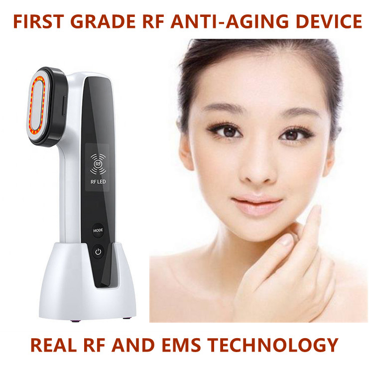 Facial Mesotherapy Electroporation LED Photon RF Face Lifting Tightener Machine